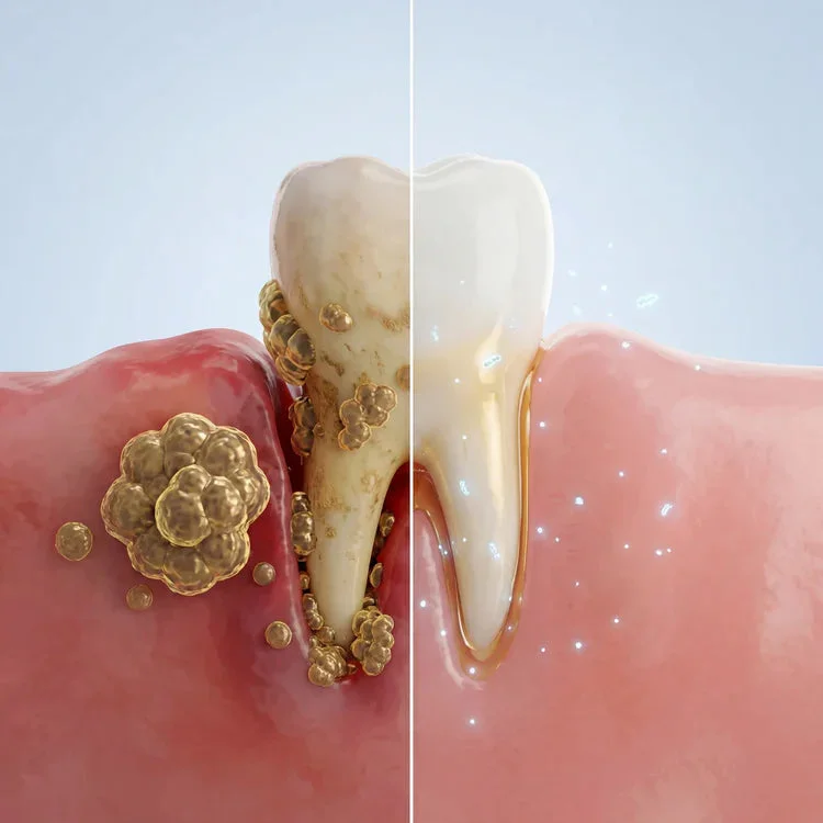 Gum Pockets before after